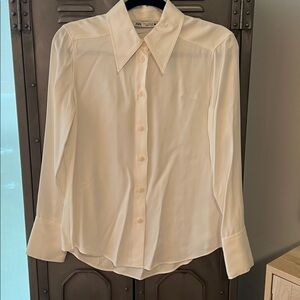 Zara White Blouse
